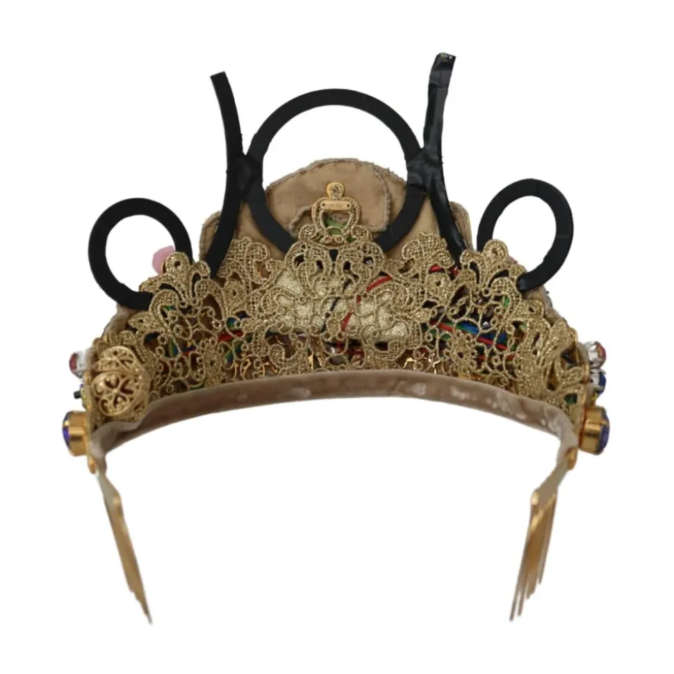 Autentyczna diademowa tiara z kryształami i diodami LED