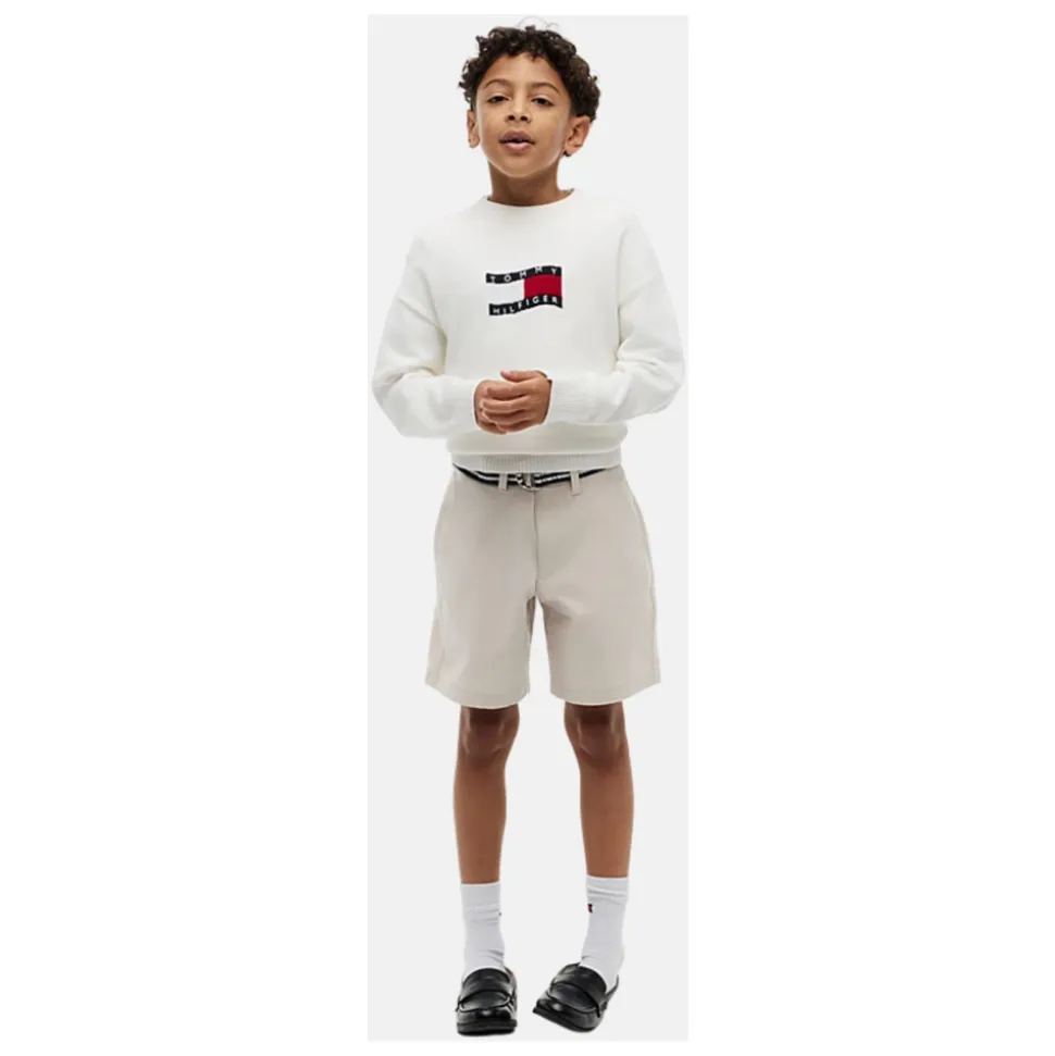 Baggy Chino Belted Short