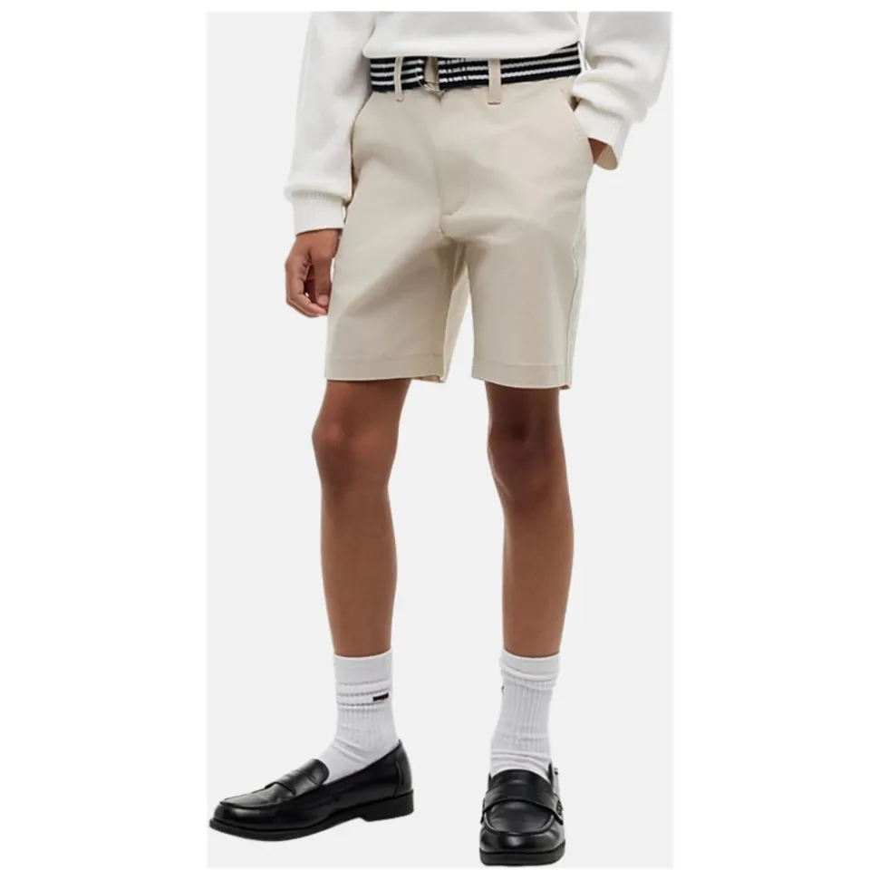 Baggy Chino Belted Short