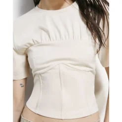 Bawełniany top typu bustier