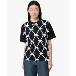 Bawełniany T-shirt z kokardkami