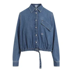 Belted Denim Shirt