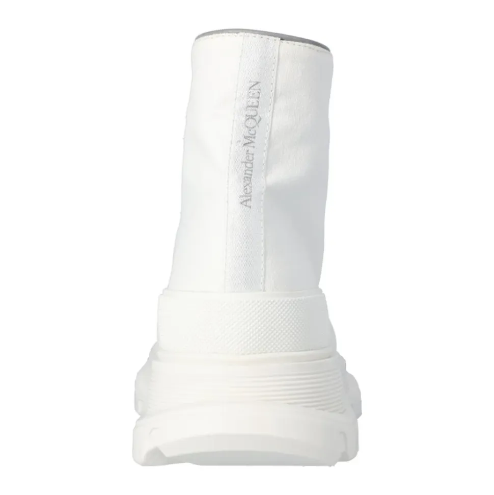 Biała Canvas HighTop Platform Sneaker