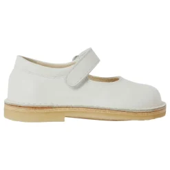 Białe Baletki Buty Płaskie