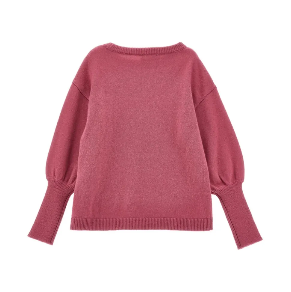 Blush Pink Miękki Sweter