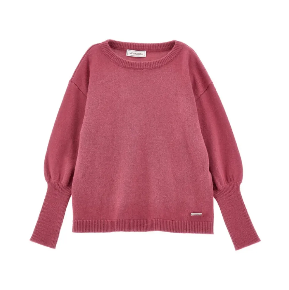 Blush Pink Miękki Sweter