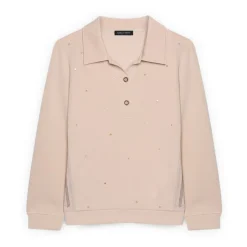 Bluza polo z świecącymi aplikacjami