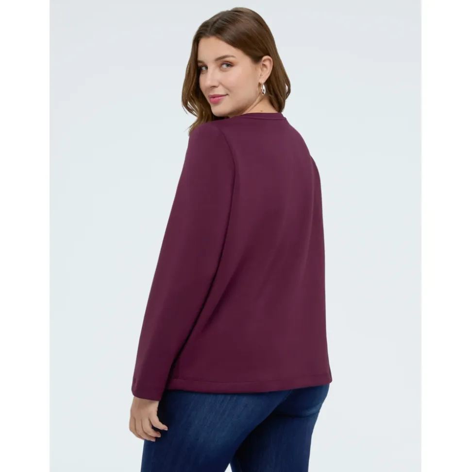 Bluza Scuba z Ozdobnymi Aplikacjami