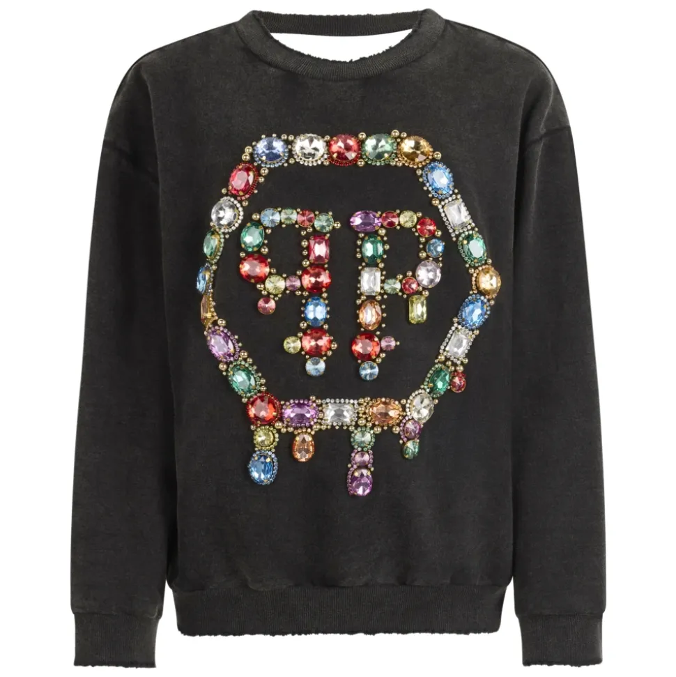 Bluza z odkrytymi plecami Hexagon Stones