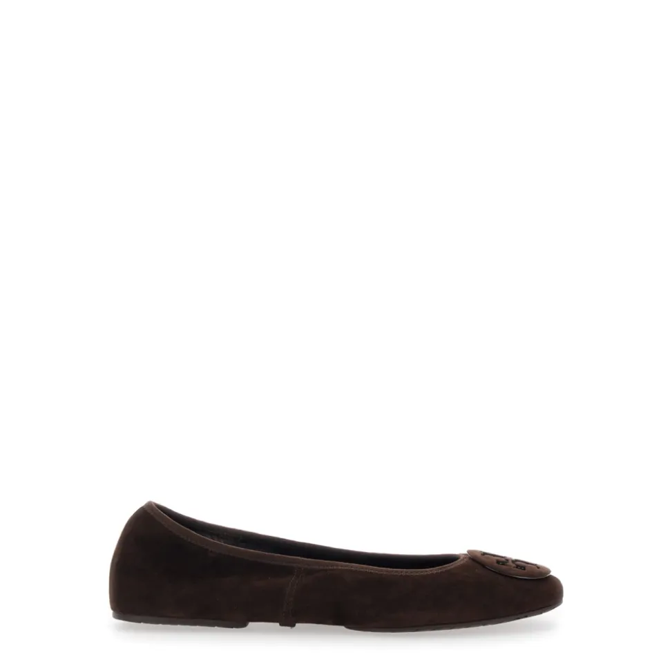 Brązowe Buty Flat Minnie Travel Ballet