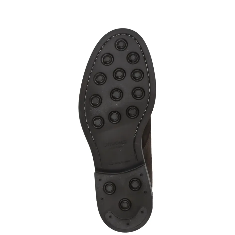 Brązowe Zamszowe Buty na Sznurówki