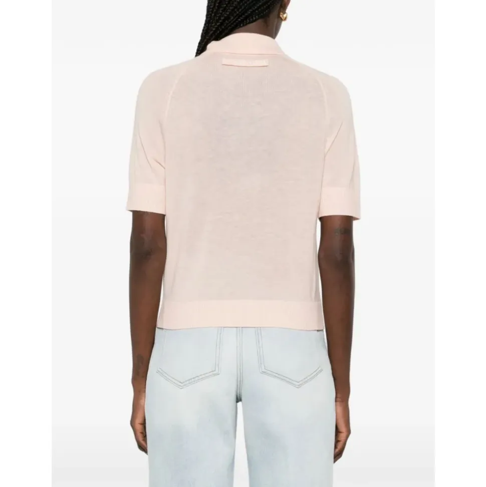 Buttoned Polo Top