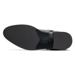 Buty jeździeckie z detalami klamry Dora - Czarne