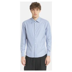 Camicia regular a righe in popeline