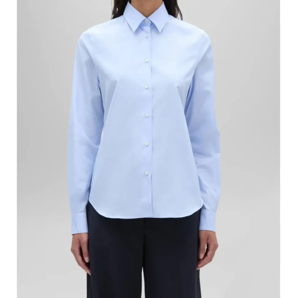 Camisa recta popelin