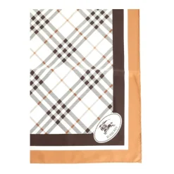 Check Knight Stamp Silk Scarf
