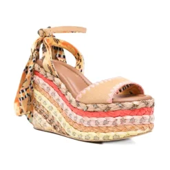 Chelsea Scarf Wedge Heel