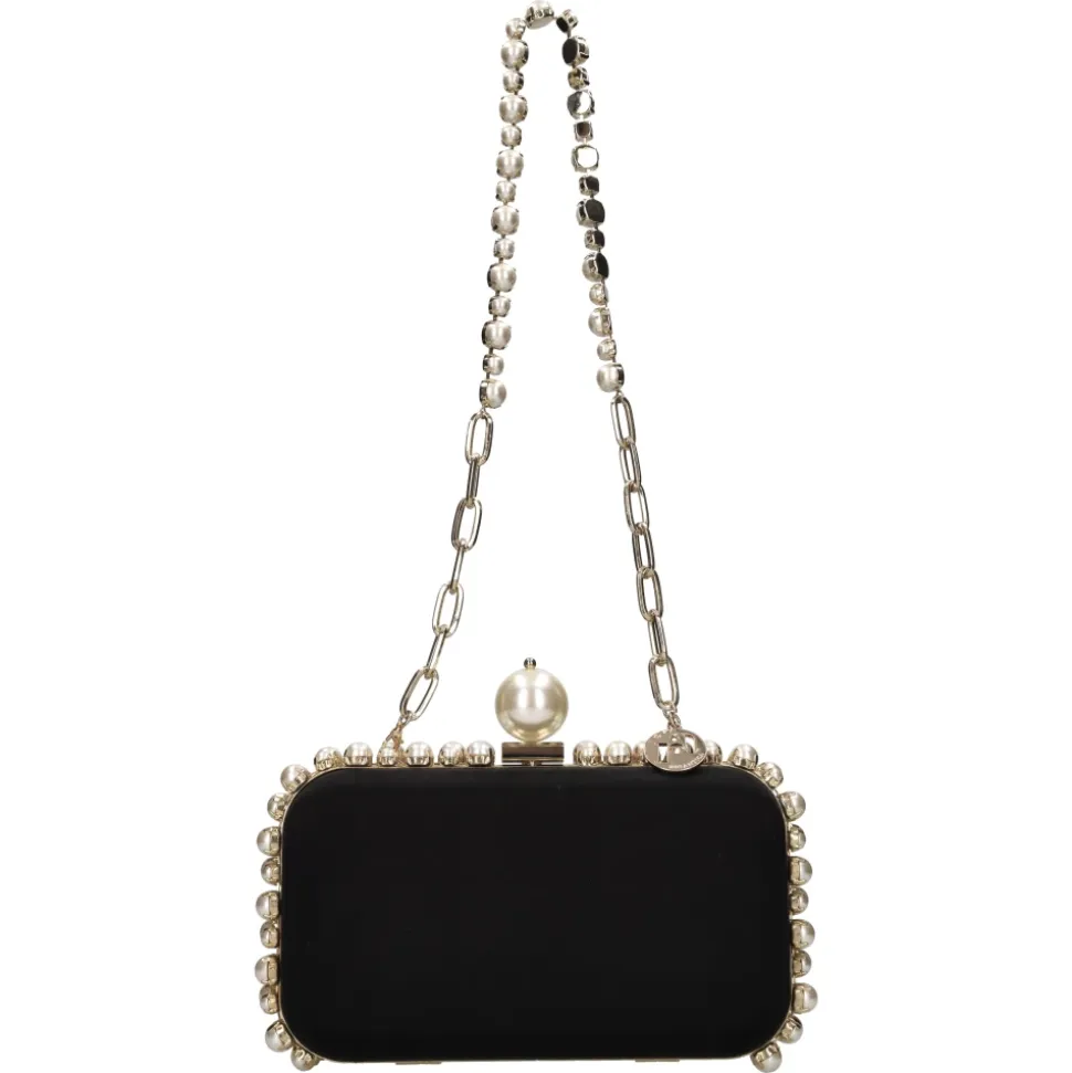 Clio Pearl Satin Clutch