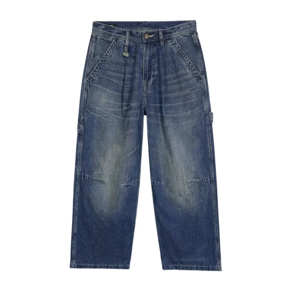 Cropped Wide Leg Carpenter Jean