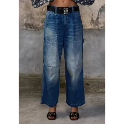 Cropped Wide Leg Carpenter Jean