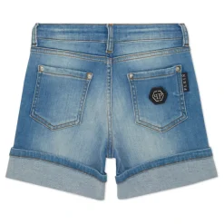 Cuff Denim Shorts