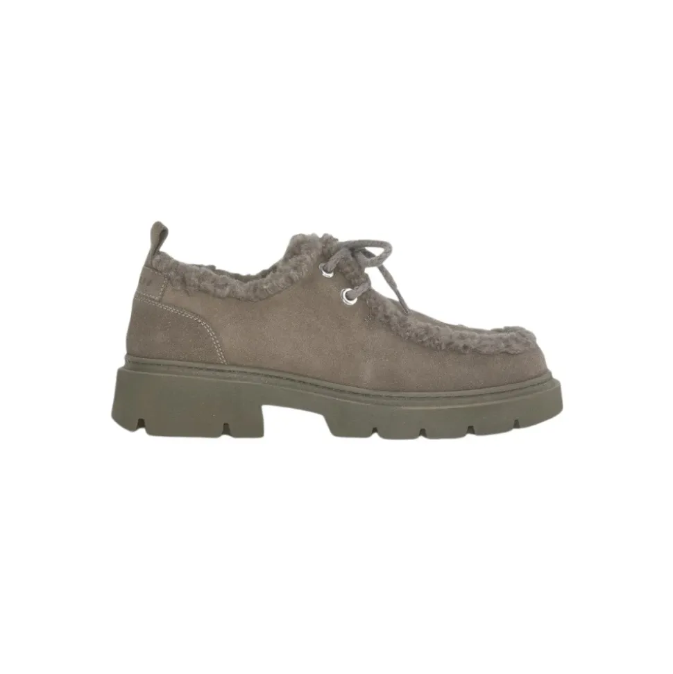 Curly Taupe Stylowe Zimowe Buty