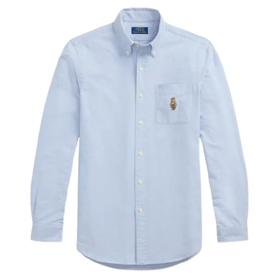 Custom Fit Polo Bear Oxford Shirt