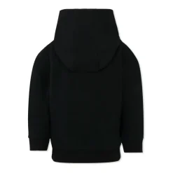 Czarna bluza z kapturem i nadrukiem logo