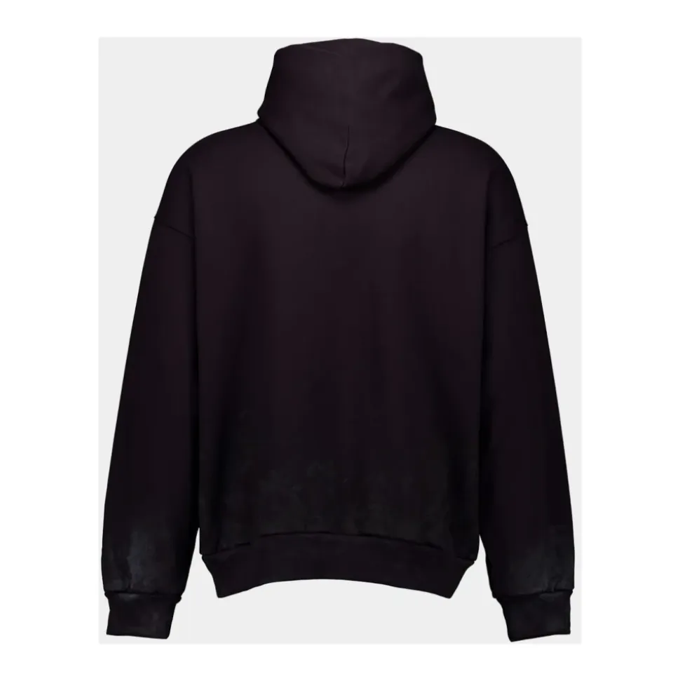 Czarna Bluza z Metalowym Wzorem BB