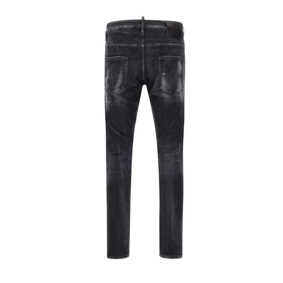 Czarne Jeansy od Dsquared2