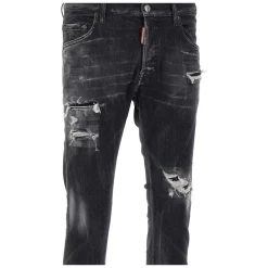 Czarne Jeansy od Dsquared2