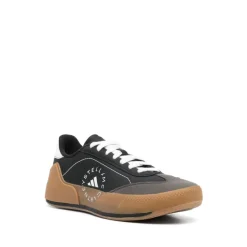 Czarne Jedwabne & Nylonowe Sneakersy