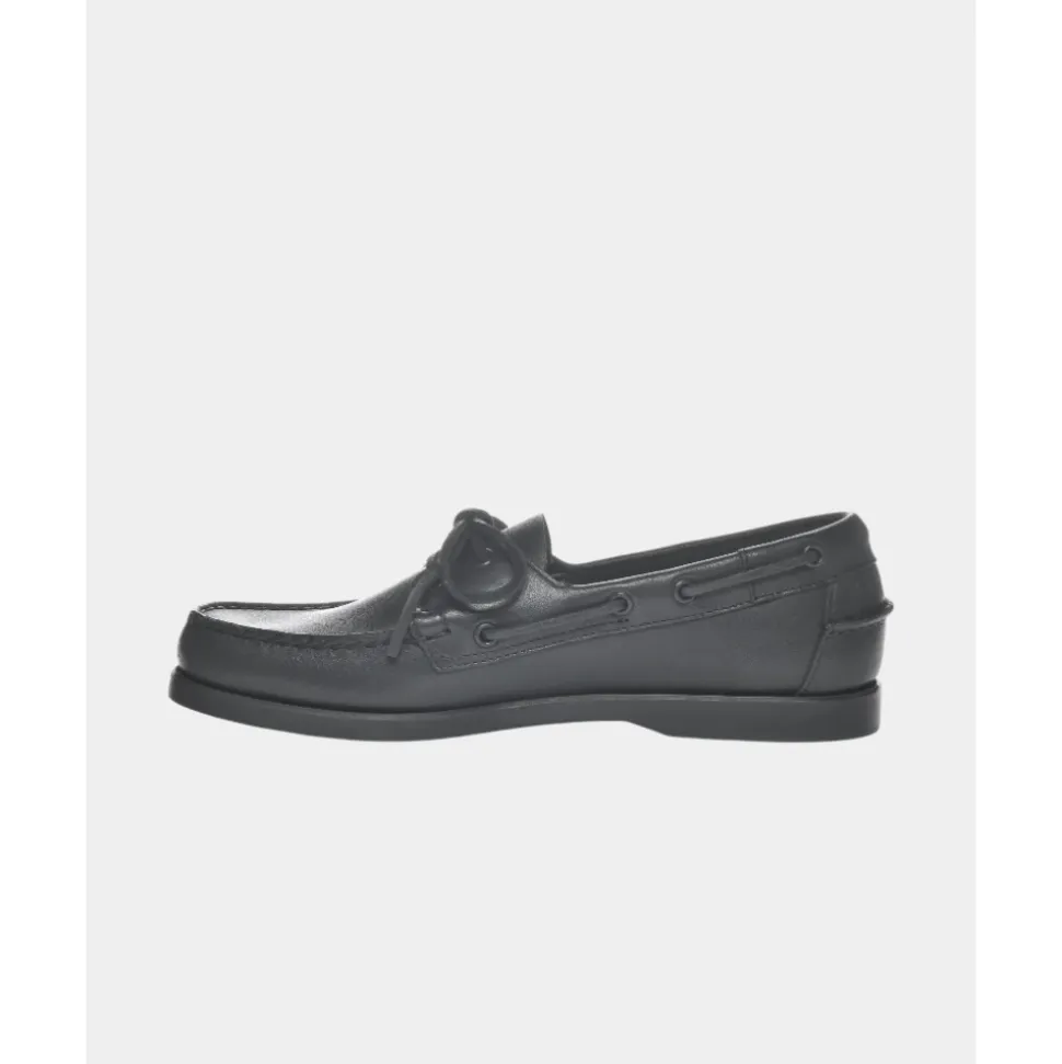 Czarne Nautico Docksides Portland Buty