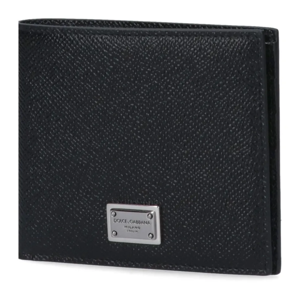 Czarne Portfele Bi-Fold