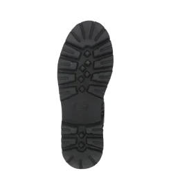 Czarne Skórzane Buty z Tkanej Legginsy