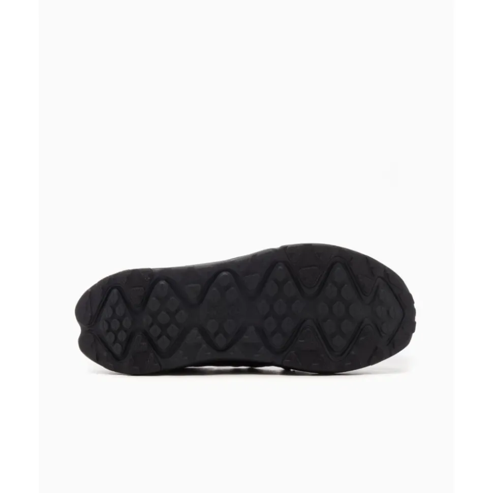 Czarne Sneakersy z Wstawionym Designem
