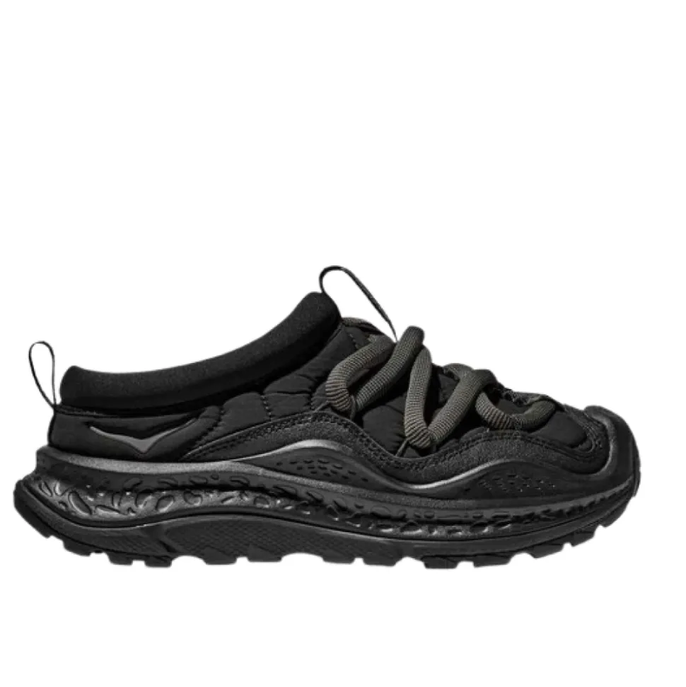 Czarne Sneakersy z Wstawionym Designem