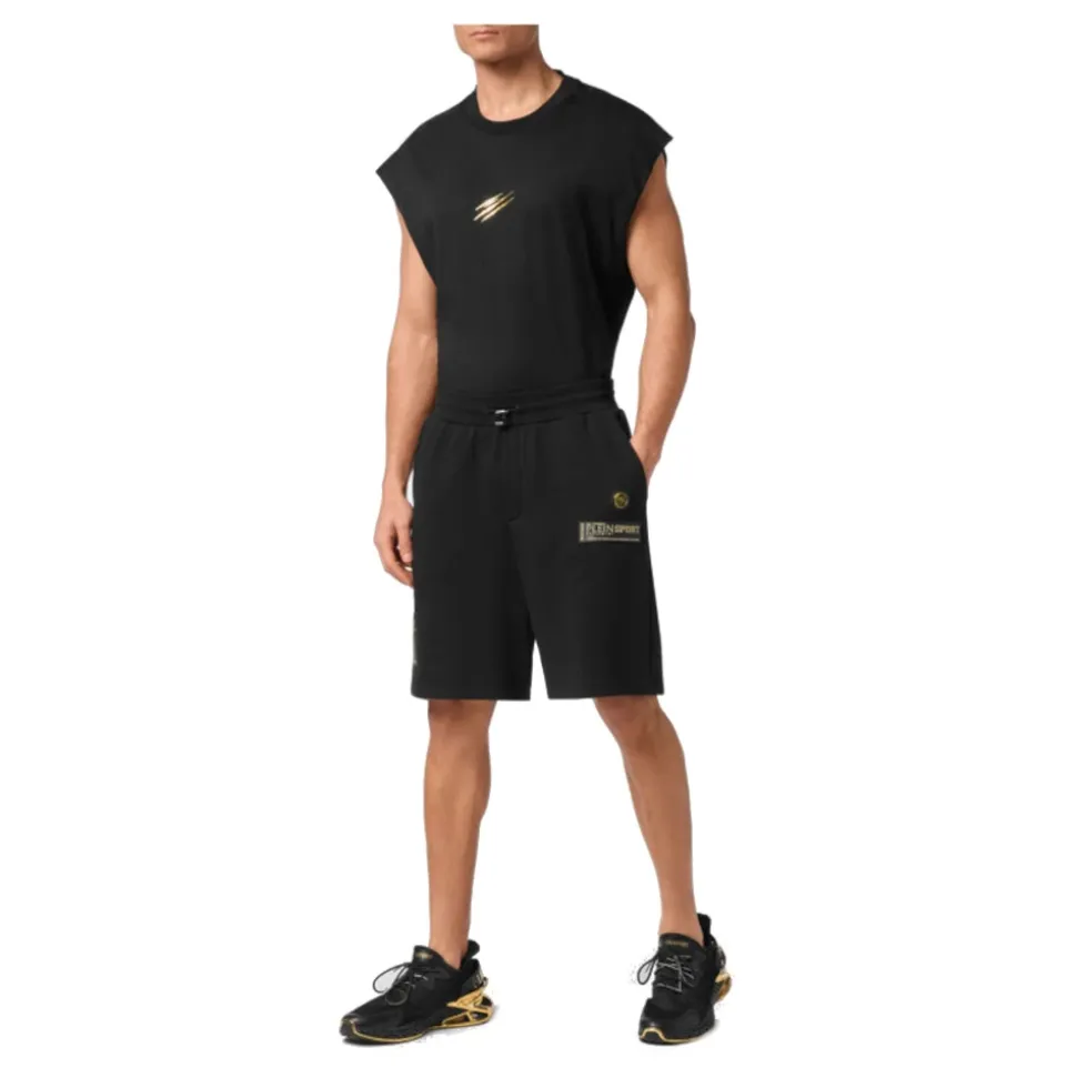 Czarne Sweat Shorts PAECMJT2601STE003N0294