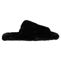 Czarne Welurowe Chodaki Kapcie Buty