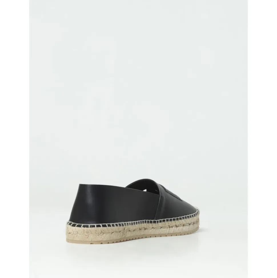 Czarne wsuwane espadryle