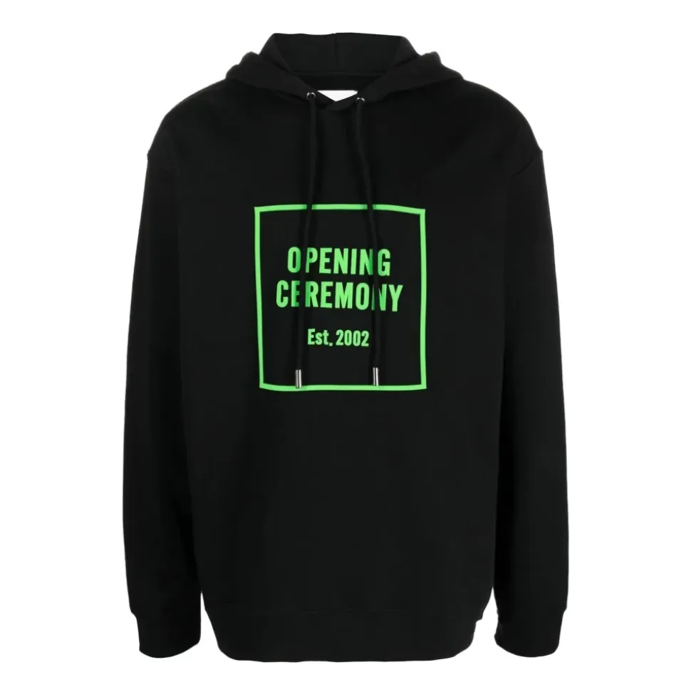 Czarny bluza z kapturem sweter casual