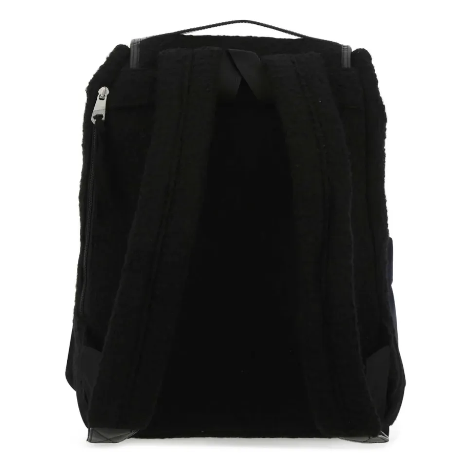 Czarny Boucle Plecak