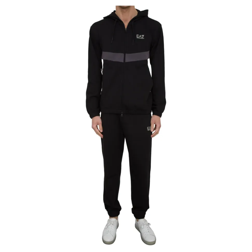 Czarny Dres Komplet