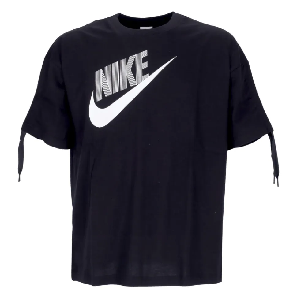Czarny Top Taneczny Krótki Rękaw T-shirt
