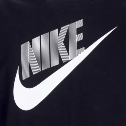 Czarny Top Taneczny Krótki Rękaw T-shirt