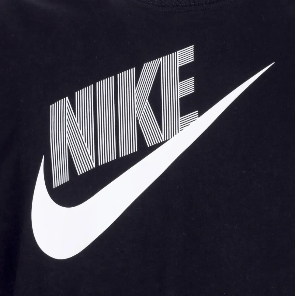 Czarny Top Taneczny Krótki Rękaw T-shirt