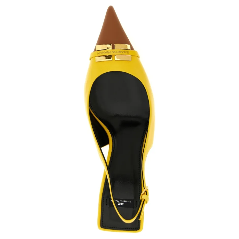 Czółenka Slingback z Odkrytą Piętą i Szpiczastym Noskiem