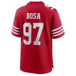 Czerwony 49ers Nick Bosa NFL Jersey