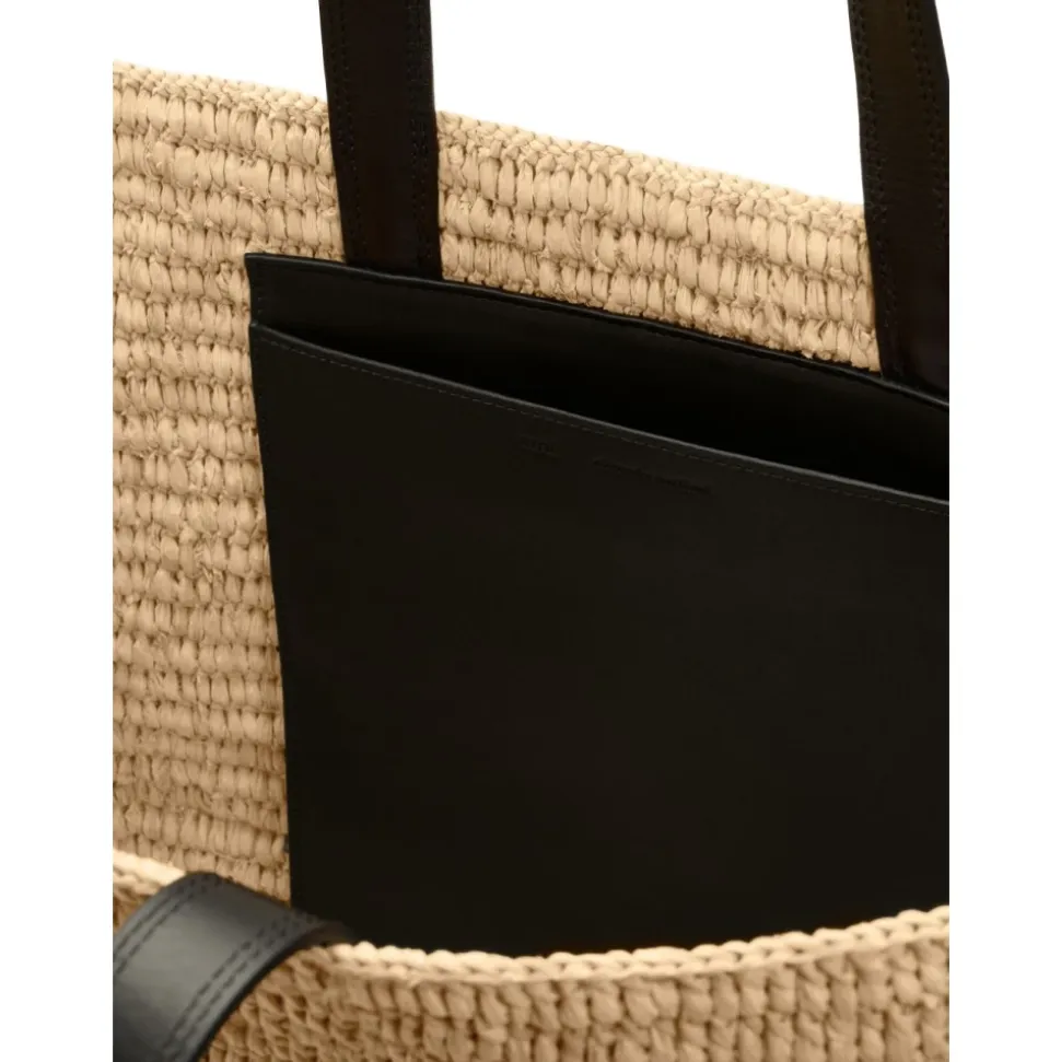 De Coeur Raffia Tote Bag