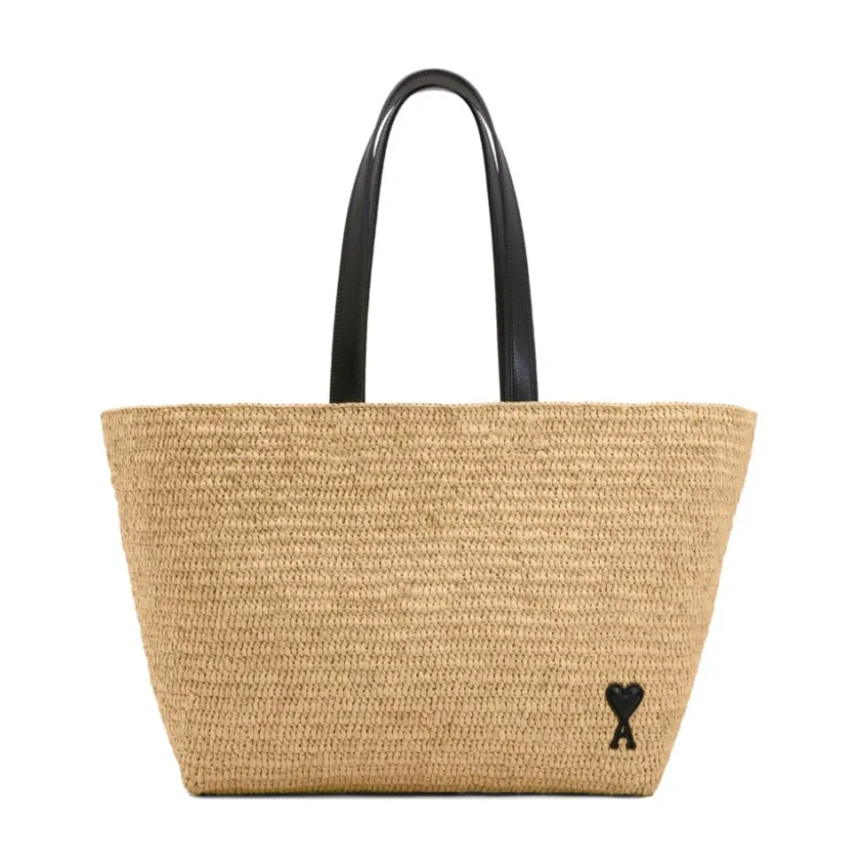 De Coeur Raffia Tote Bag